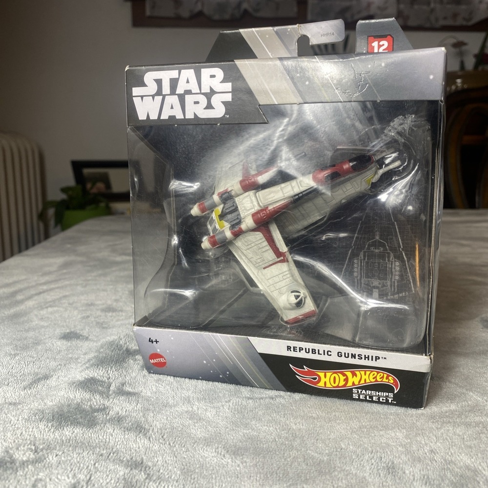 Star Wars Hot Wheels Starships Select REPUBLIC GUNSHIP
